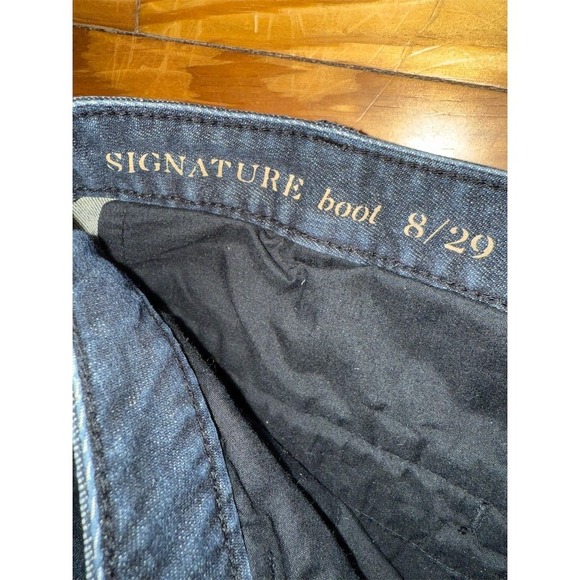 Talbots Women's signature Bootcut Jeans Size 8/29 Dark Blue Stretch Denim - Picture 2 of 8